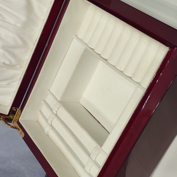Invicta Watch Elite Wood Valet Jewelry Hinge Storage Box Unisex vintage Rare - Picture 16 of 17